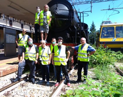 Treno Storico Milano C.le - Stresa - Squadra Operativa ARSMS in servizio